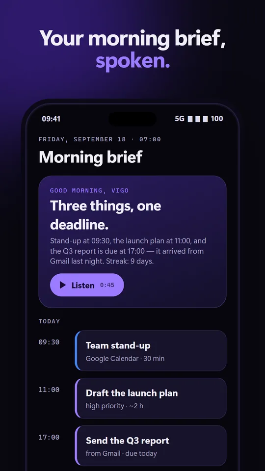 PhantomTasks : brief du matin